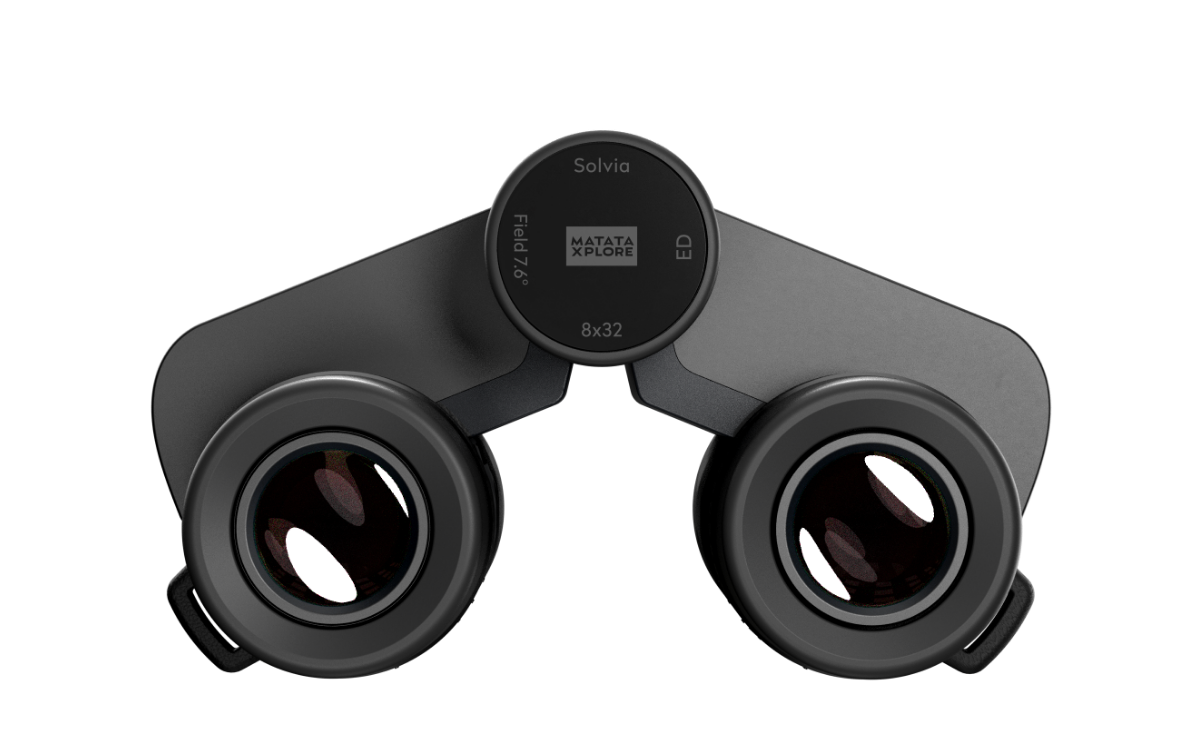 Solvia ED 8x32 compact digital binoculars, front view