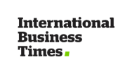 Logo of International Business Times on a white background