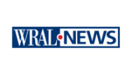 WRAL News logo with blue and white color scheme