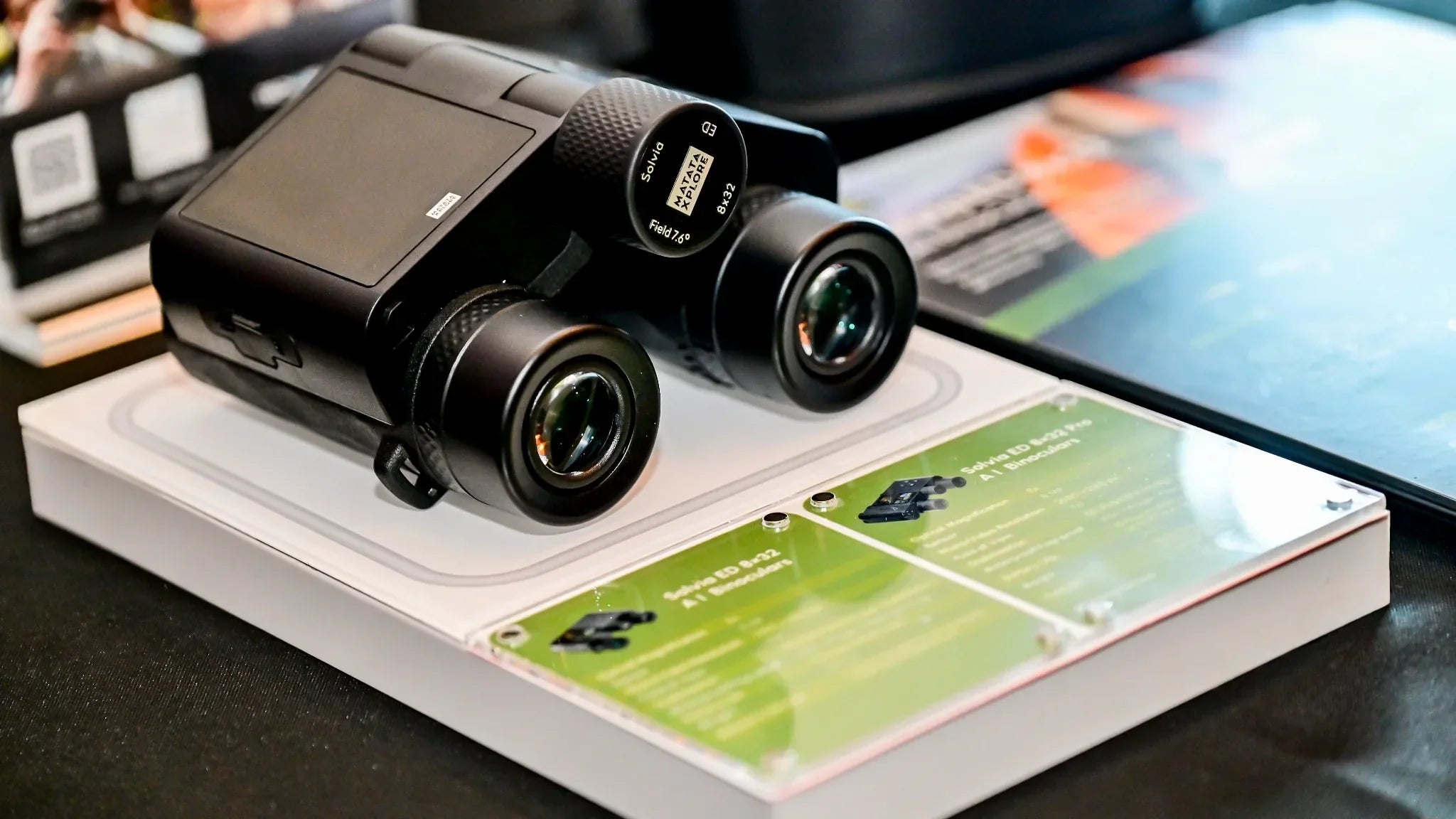 smart binoculars on the table