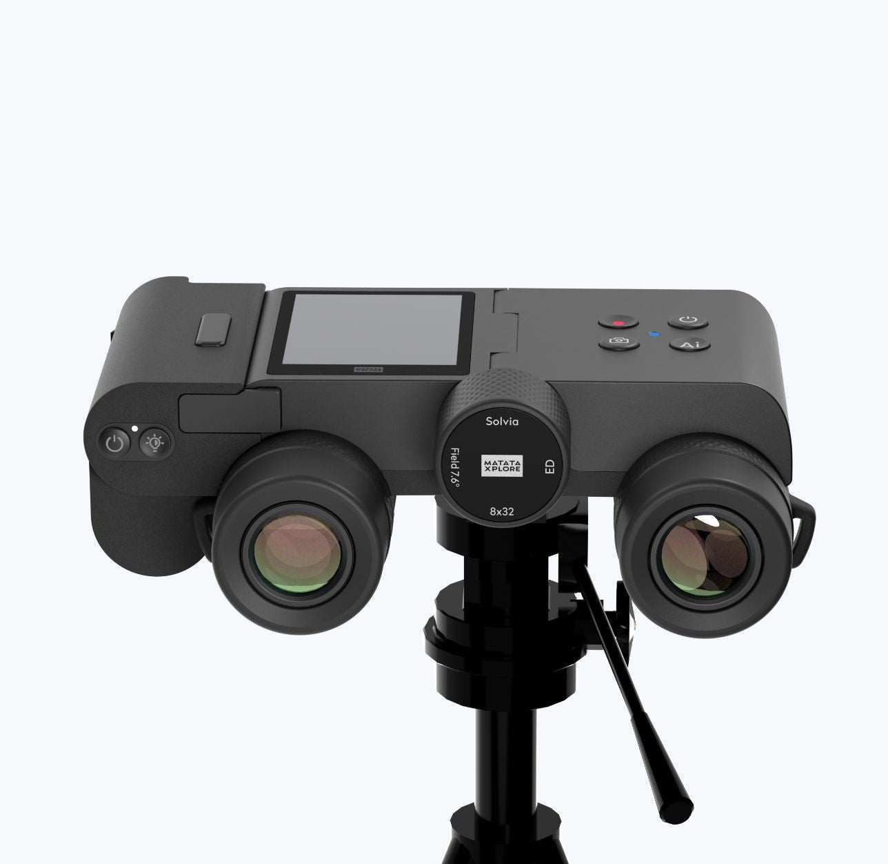 Solvia ED 8x32 digital binoculars with LCD screen and tripod mount