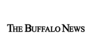 Logo of The Buffalo News in black text on a white background